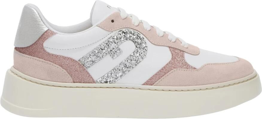 Furla Lace-up Sneakers met Metallic Patch