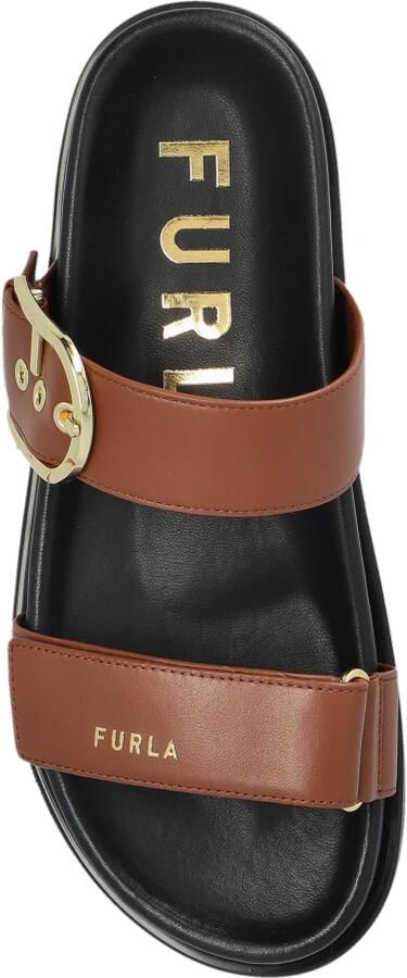 Furla Solea leren slippers - Foto 2