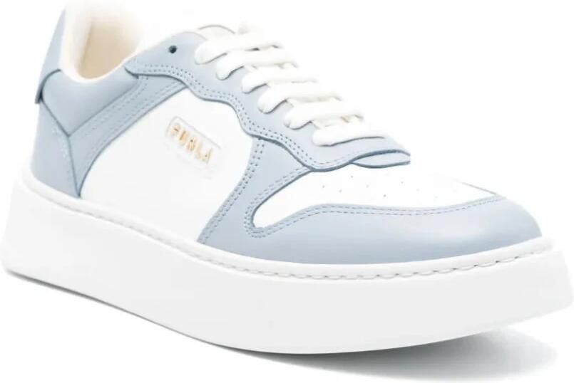Furla Zilveren Veterschoenen Trainers