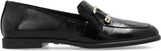 Furla Leren Loafer Herfst Winter Collectie Vrouwen Black Dames