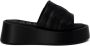 Furla Zwarte leren slippers met rubberen zool Black Dames - Thumbnail 4