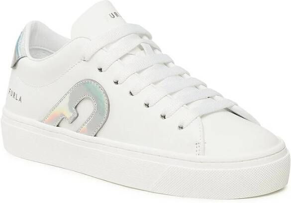 Furla Joy Lace Up Sneakers White Dames