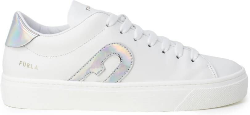 Furla Witte Veterschoenen White Dames