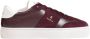 Furla Bordeaux Leren Sneakers Rubberen Zool Veters Red Dames - Thumbnail 2