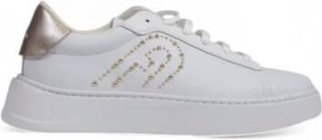 Furla Witte Metallic Logo Sneakers
