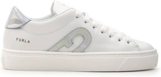 Furla Witte Veterschoenen White Dames