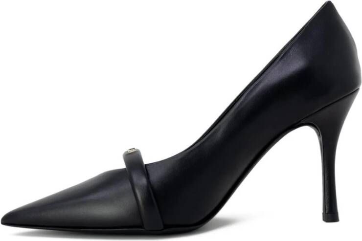 Furla Zwarte Leren Pumps Black Dames