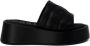 Furla Zwarte leren slippers met rubberen zool Black Dames - Thumbnail 12