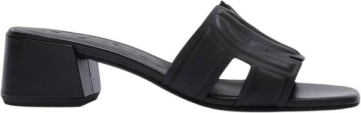 Furla Zwarte platte schoenen met logodecoratie
