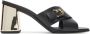Furla Zwarte sandalen met gouden detail - Thumbnail 1