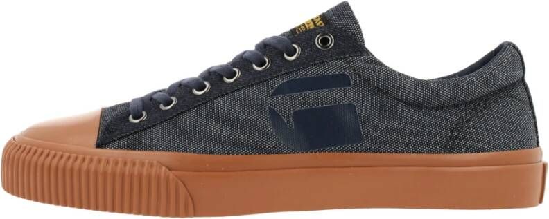 G-Star Canvas Sneaker met Rubberen Detail Blauw Heren