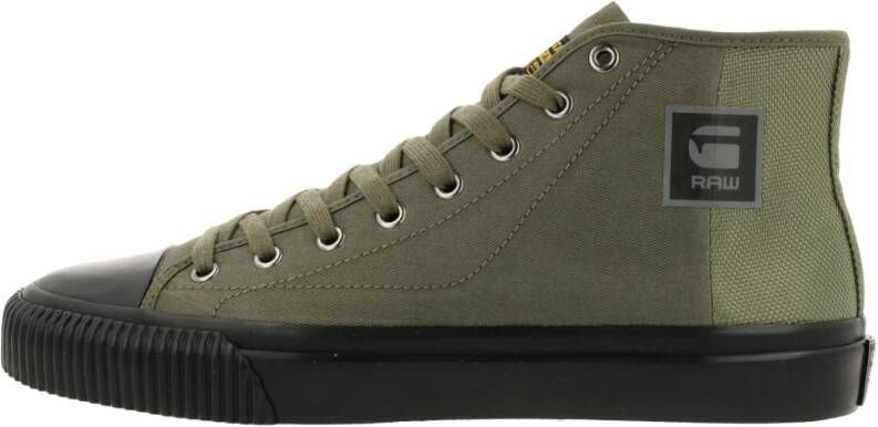 G-Star Canvas Sneaker met Rubberen Detail Groen Heren