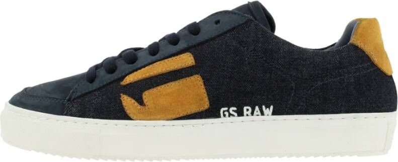 G-Star Denim Lage Sneaker met Contrasterend Logo Zwart Heren