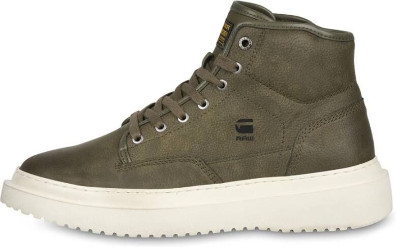 G-Star Dexter Mid Nubuck Leren Sneaker Groen Heren