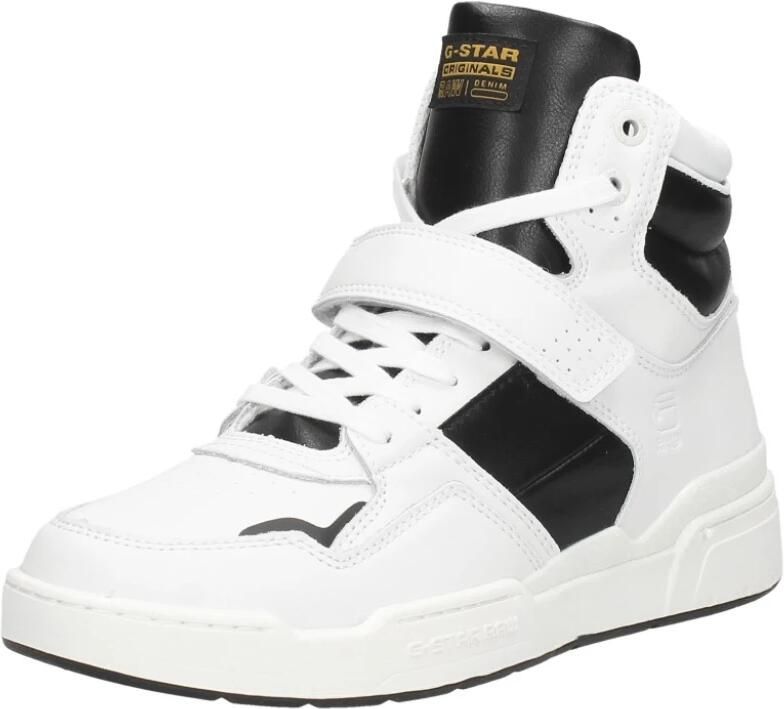 G-Star G Star Raw Attacc Mid Lea W Hoge sneakers Leren Sneaker Dames Wit - Foto 3