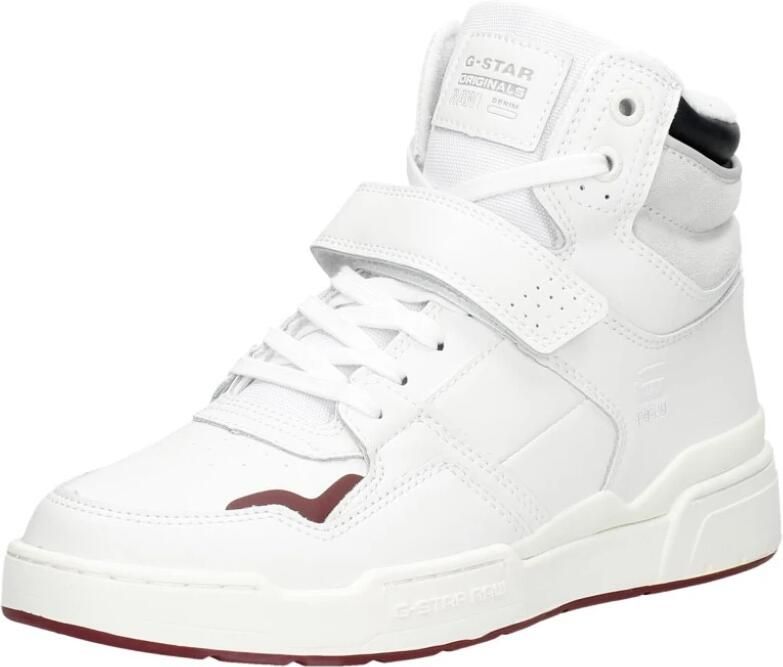 G-Star G Star Raw Attacc Mid Lea W Hoge sneakers Leren Sneaker Dames Wit - Foto 4