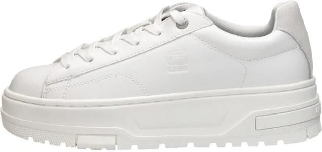 G-Star Modieuze PU Leren Sneaker met Rubberen Plateauzool White Dames - Foto 2