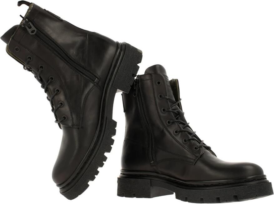 G-Star G Star Raw Kafey Hgh Lace Lea Veterboots Laarzen Met Veters Dames Zwart - Foto 5