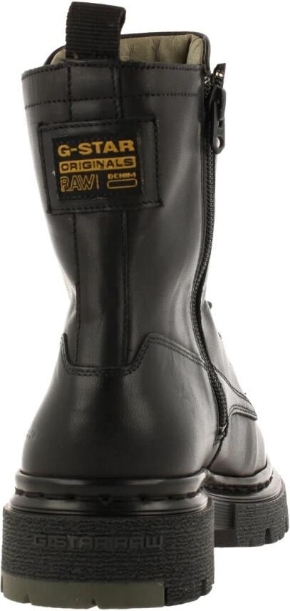 G-Star G Star Raw Kafey Hgh Lace Lea Veterboots Laarzen Met Veters Dames Zwart - Foto 6