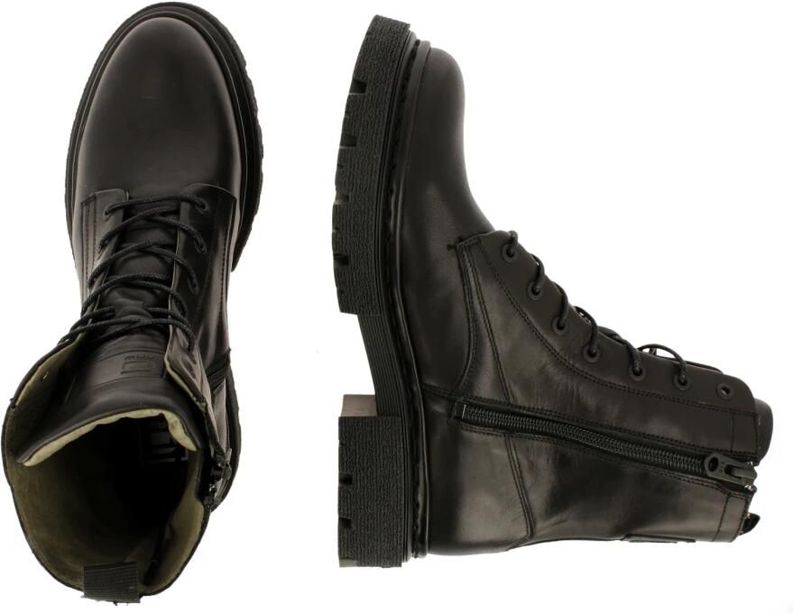 G-Star G Star Raw Kafey Hgh Lace Lea Veterboots Laarzen Met Veters Dames Zwart - Foto 4