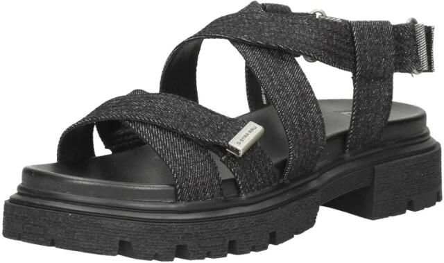 G-Star Chunky Denim Sandaal met Verstelbare Banden Black Dames - Foto 6
