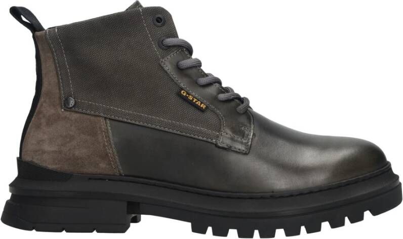 G-Star Heren Millery Mid Veterboot Grijs Heren