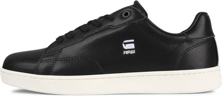 G-Star Klassieke Lage Leren Sneaker Zwart Dames