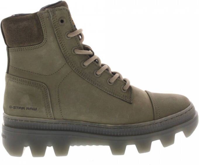 G-Star G Star Raw Noxer Hgh Nub W Veterboots Laarzen Met Veters Dames Groen - Foto 5