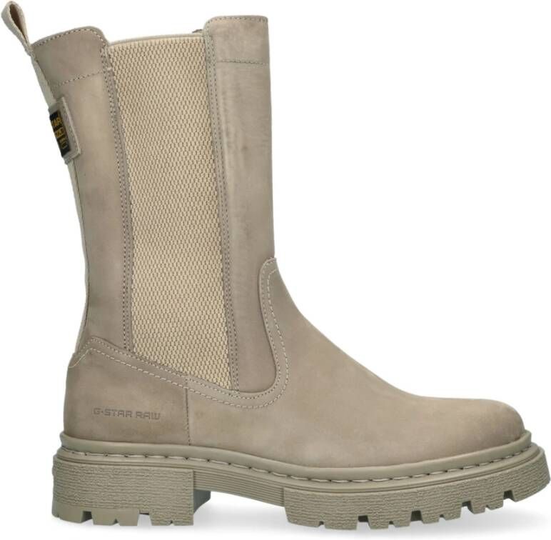 G-Star Taupe Chelsea Boots met Moderne Look Beige Dames