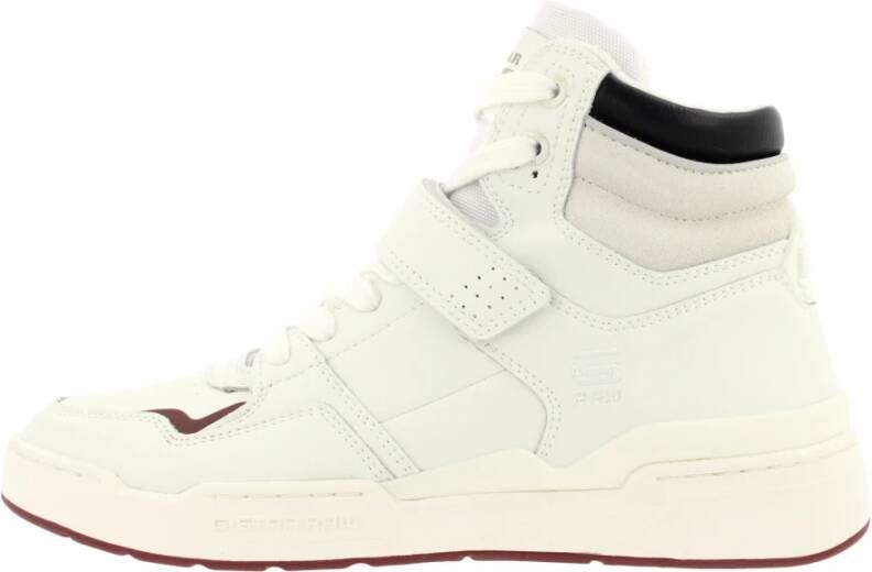 G-Star Trendy Hoge Leren Sneaker Wit Dames