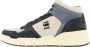 G-Star Raw ATTACC Mid Blocked Heren Leren sneakers 2242 040716 NVY-OFWHT - Thumbnail 2