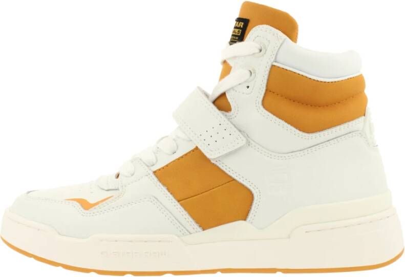 G-Star Trendy Leren Hoge Sneaker Wit Dames