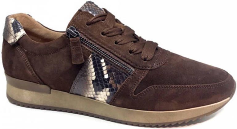 Gabor 18 whisky kombi sneakers Bruin Dames - Foto 2