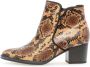 Gabor Whisky Bruine Reptiel Look Enkellaars Multicolor Dames - Thumbnail 2