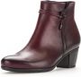 Gabor Bordeaux Leren Enkellaarzen Red Dames - Thumbnail 2