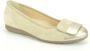 Gabor Stijlvolle Beige + Goud Ballerina`s Beige Dames - Thumbnail 1