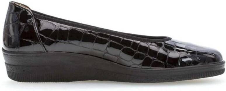 Gabor Dames Slip-on Crocoprint Patent Black Dames - Foto 3