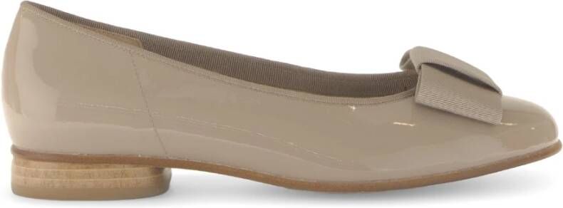 Gabor Beige ballerina's in lederen combinatie Beige Dames