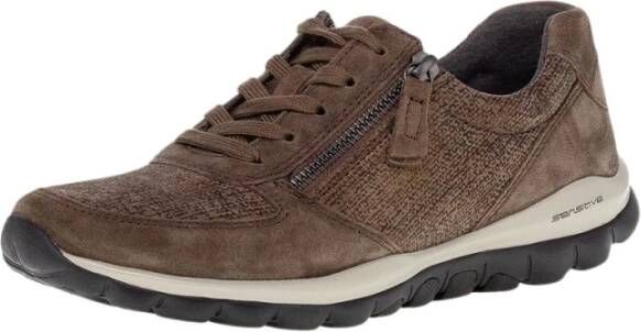 Gabor Beige Dames Casual Veterschoenen