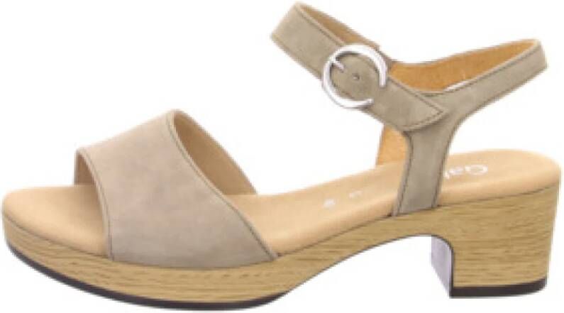 Gabor Beige Damesandalen Stijlvol en Comfortabel