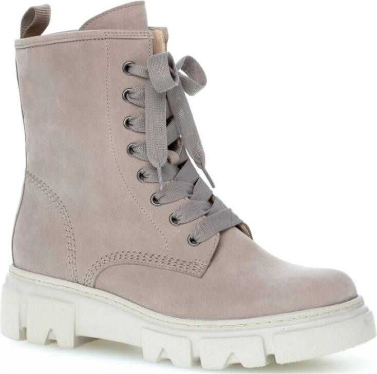 Gabor Beige Gesloten Booties voor Vrouwen Beige Dames