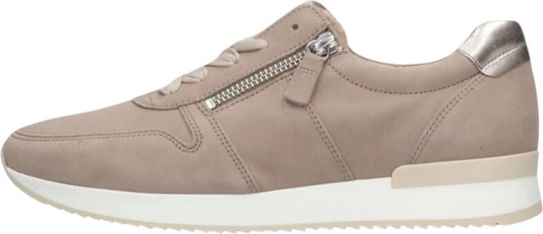 GABOR Lage Sneakers Dames 420 Maat: 37 5 Materiaal: Suède Kleur: Beige - Foto 5