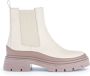 Gabor Beige Leren Zomerlaarsjes Beige Dames - Thumbnail 1