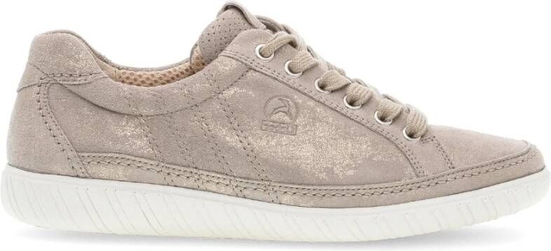Gabor Beige metalen manden in metallic leer Beige Dames
