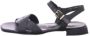 Gabor Zwarte Leren Kruisband Sandalen Black Dames - Thumbnail 2