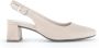 Gabor Beige suède leren pumps met achterband Beige Dames - Thumbnail 1