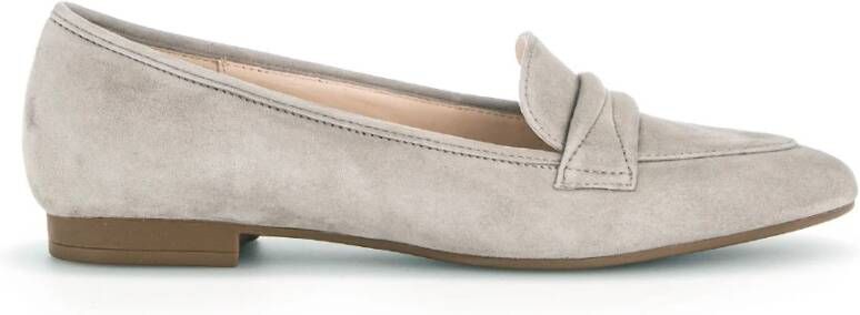 Gabor Beige Suède Loafers Beige Dames
