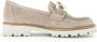 Gabor Beige Suède Loafers voor Dames Beige Dames - Thumbnail 1