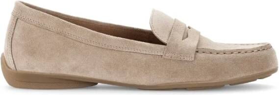 Gabor Beige suède mocassins Beige Dames