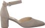 Gabor Beige Suède Pump met Enkelband Beige Dames - Thumbnail 15